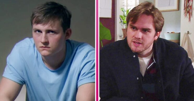 Composite image of Lachlan and Tom on Emmerdale (Credit: ITV/Composite: ED!)