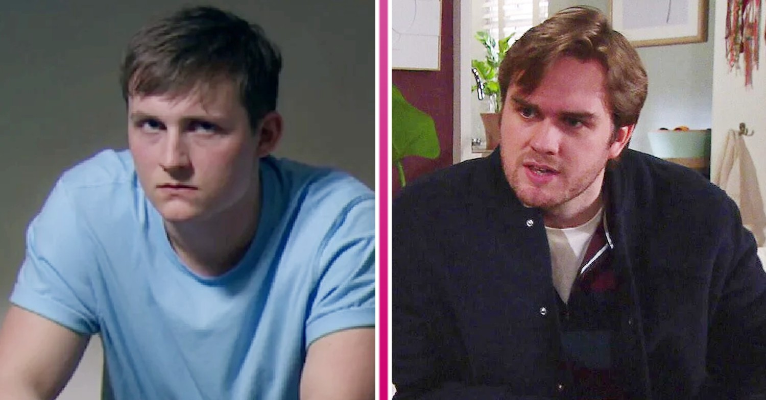 Composite image of Lachlan and Tom on Emmerdale (Credit: ITV/Composite: ED!)