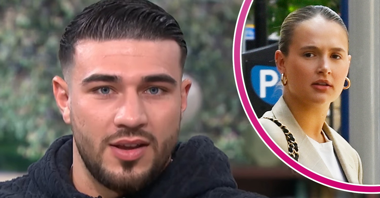 Tommy Fury talking on This Morning and Molly-Mae Hague looks serious