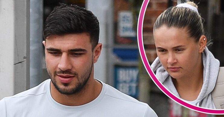 Tommy Fury and Molly-Mae Hague looking downcast