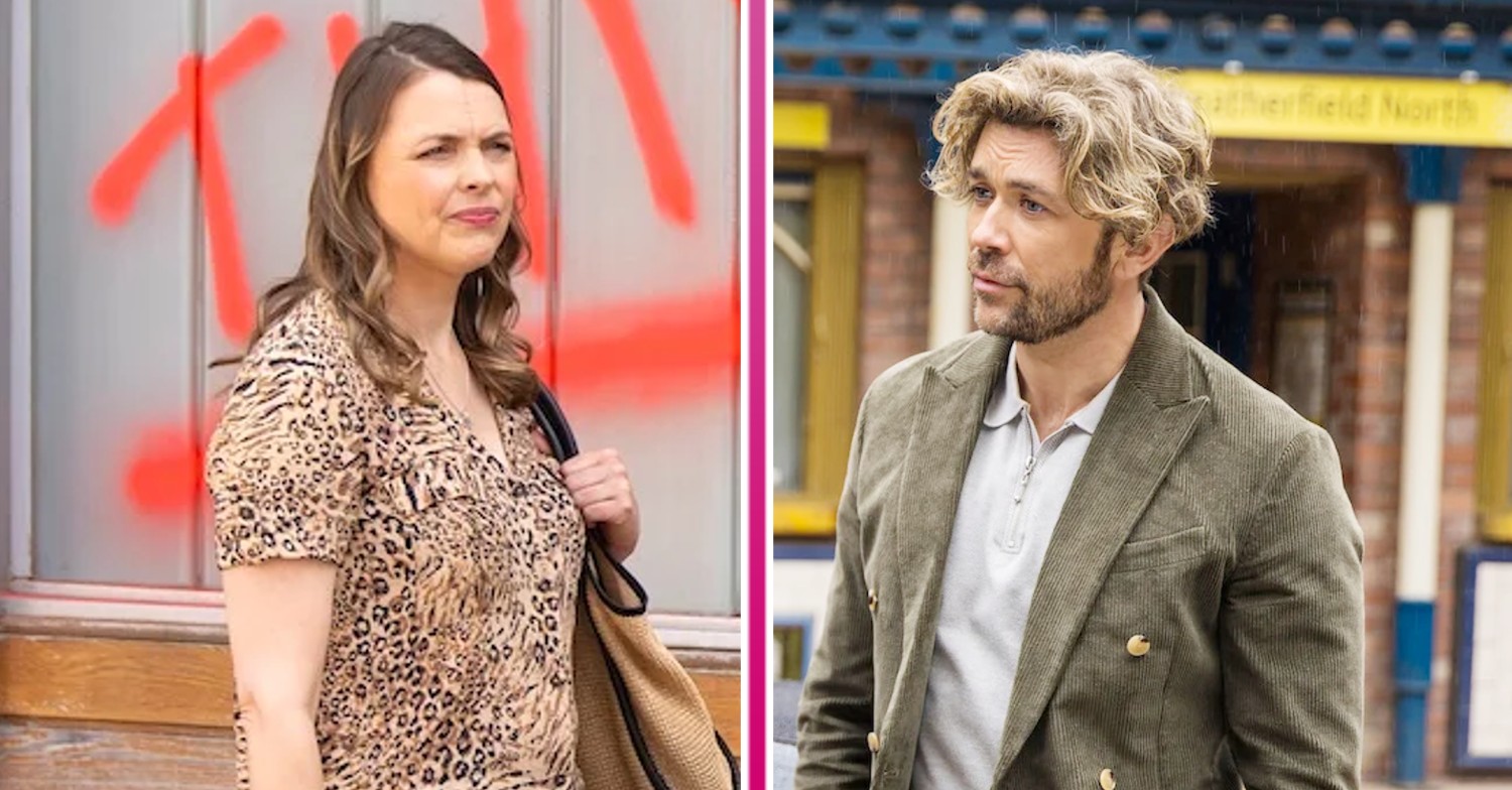 Composite image of Rowan and Tracy on Coronation Street (Credit: ITV/Composite: ED!)
