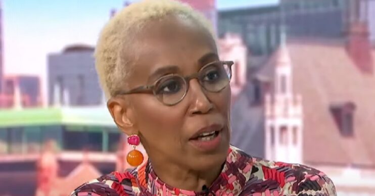 Trisha Goddard speaking on Good Morning Britain