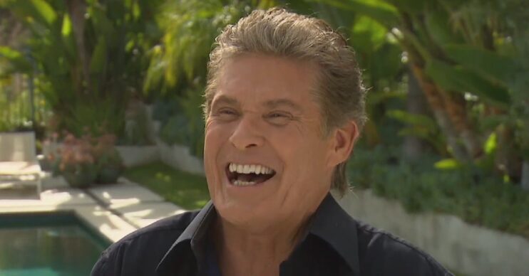 David Hasselhoff smiling
