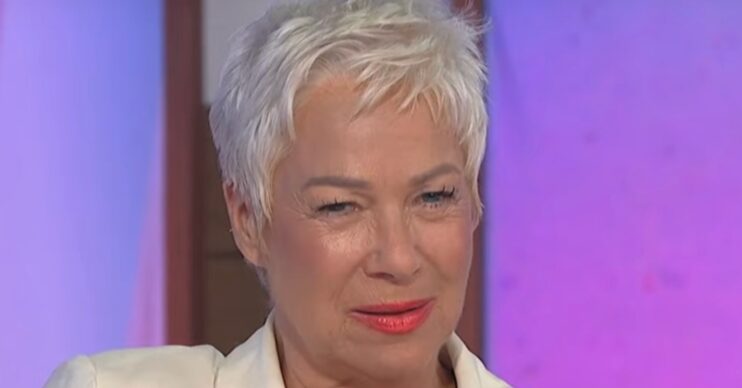 Denise Welch squinting on Loose Women with no glasses