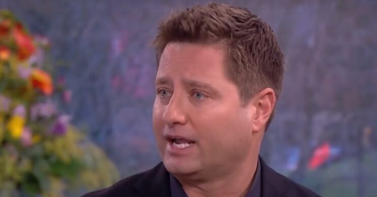 George Clarke with shocked expression on This Morning