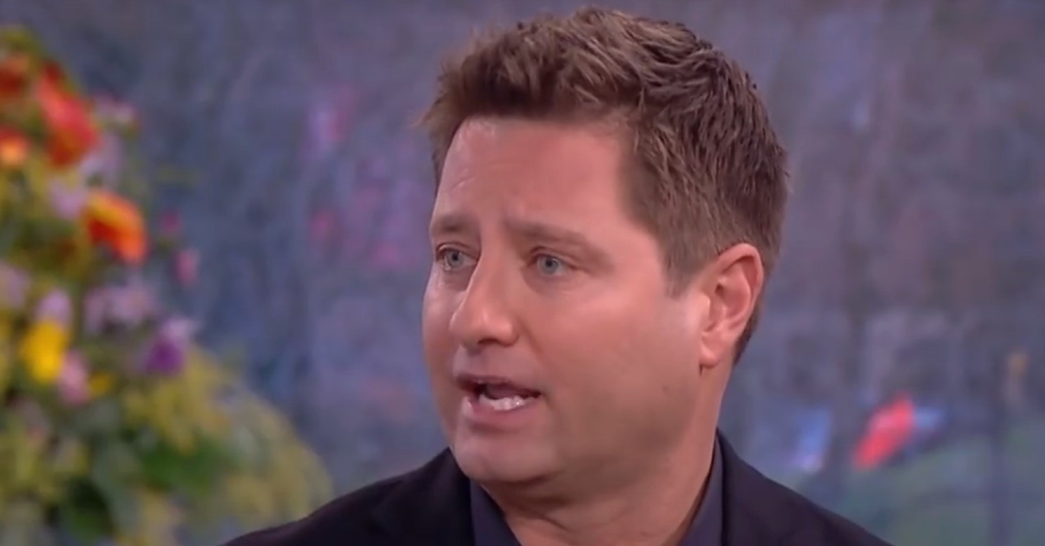 George Clarke with shocked expression on This Morning
