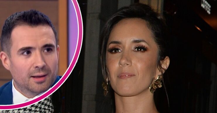 Janette Manrara looking in front, Will Bayley looking to the side