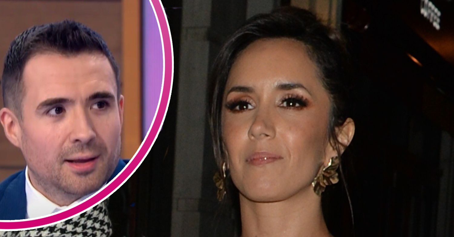 Janette Manrara looking in front, Will Bayley looking to the side