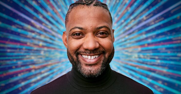 JB Gill smiling in a Strictly promo