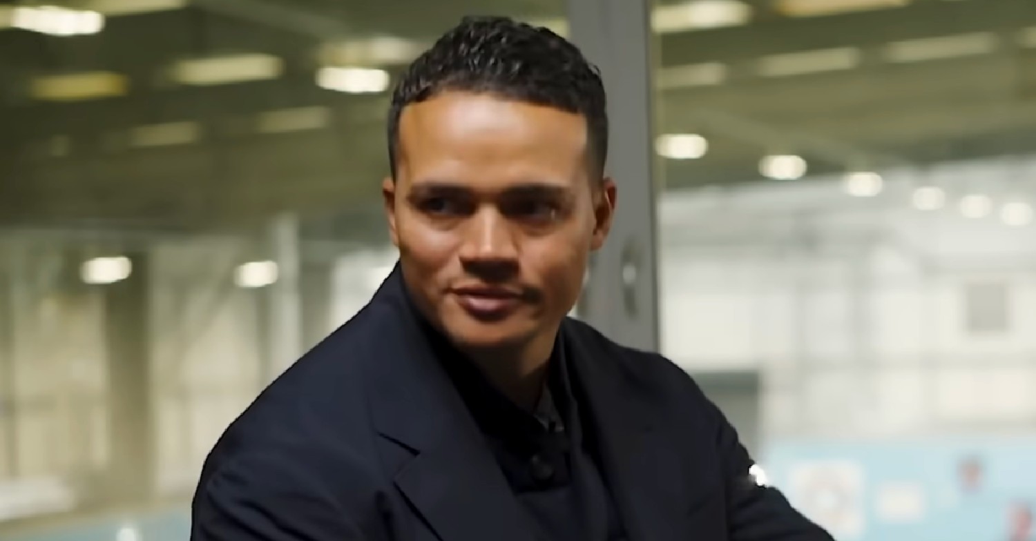 Jermaine Jenas looking fed up on TNT Sports