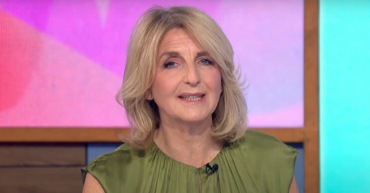 Kaye Adams looking concerned on Loose Women