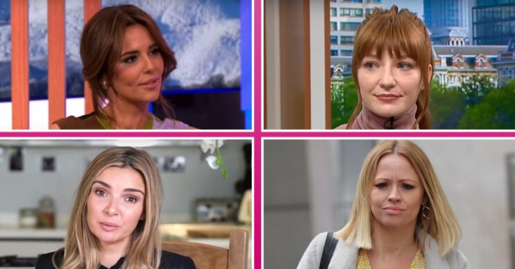 Cheryl / Nicola Roberts / Nadine Coyle / Kimberely Walsh all looking serious