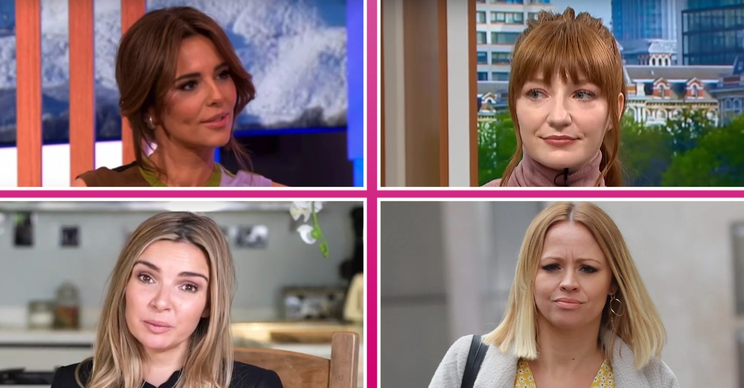 Cheryl / Nicola Roberts / Nadine Coyle / Kimberely Walsh all looking serious