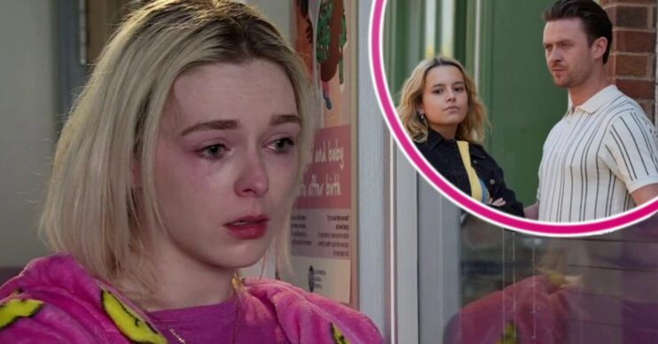 Lauren, Joel and Betsy on Coronation Street