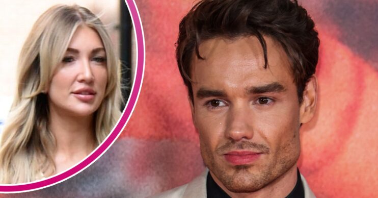 Kate Cassidy frowning beside a smiling Liam Payne