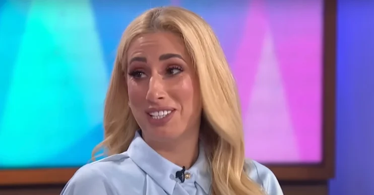 Stacey Solomon smiling on Loose Women