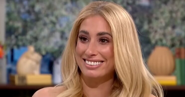 Stacey Solomon smiling on This Morning