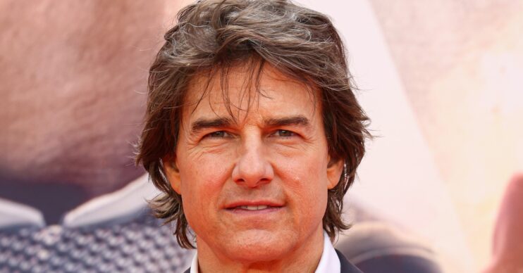 Tom Cruise frowning