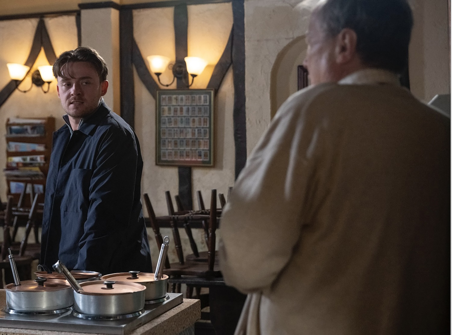 Joel corners Roy on Corrie