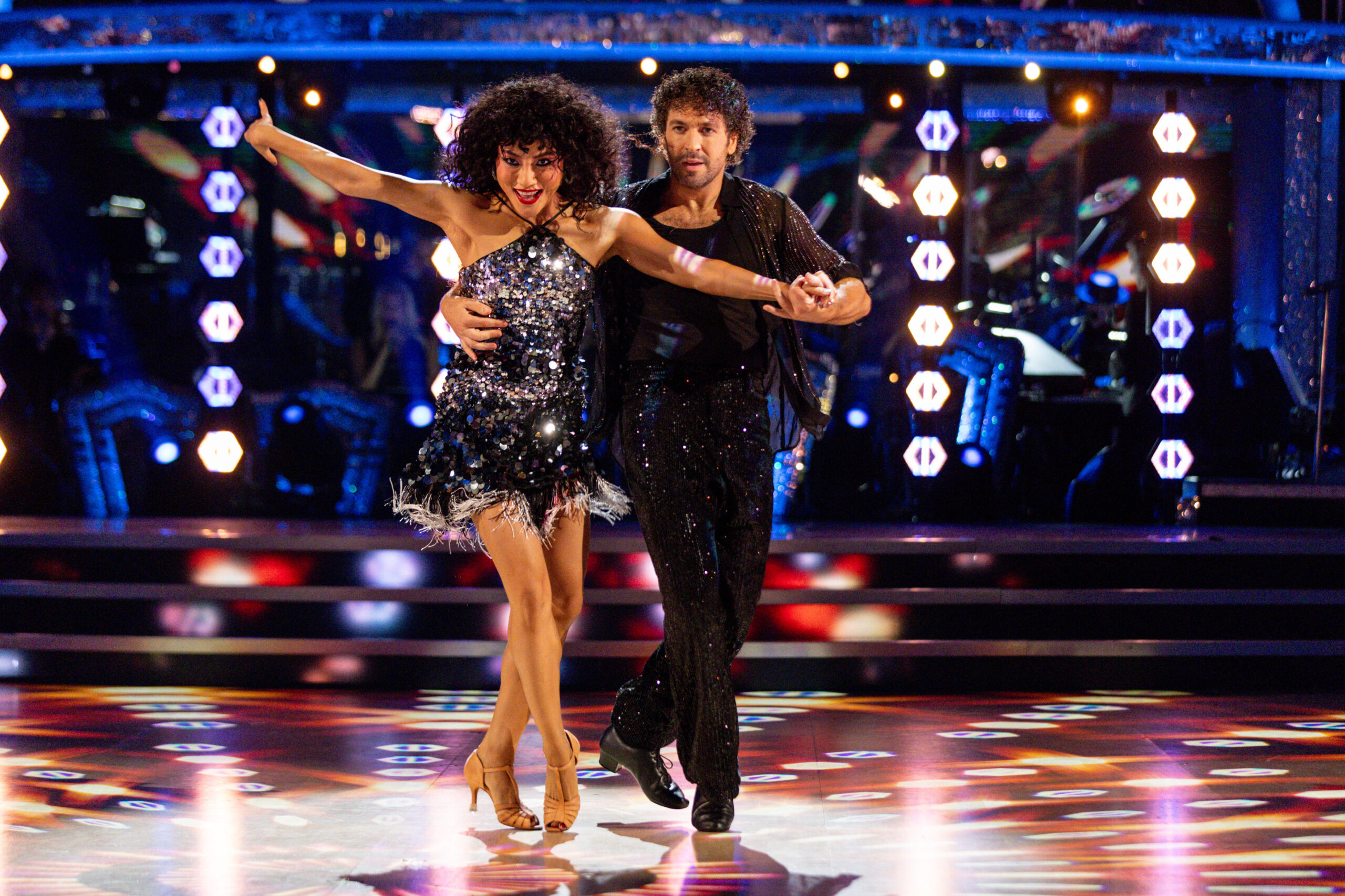 Shayne Ward dancing with Nancy Xu on Strictly Come Dancing