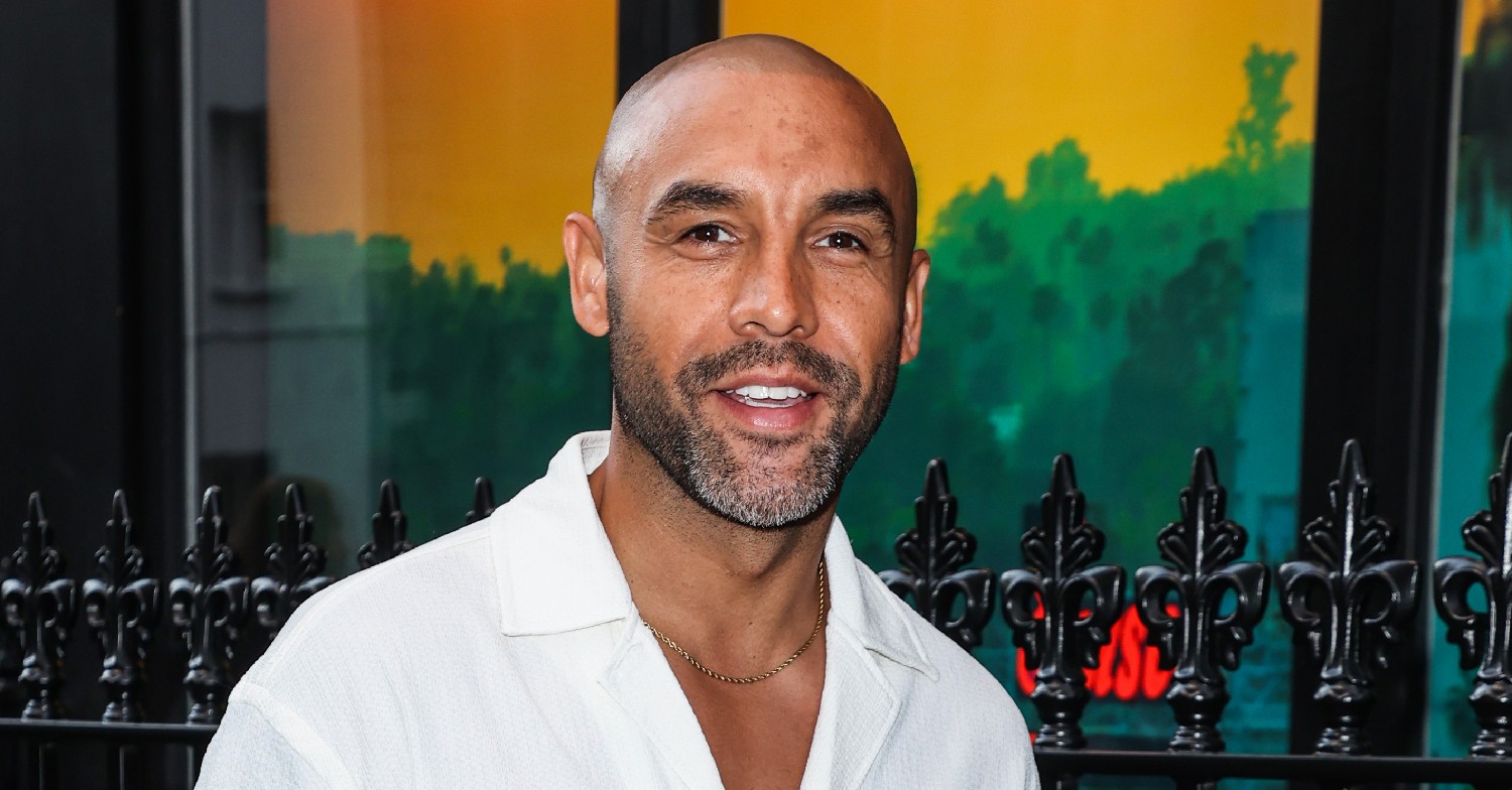 Alex Beresford smiling at ITV summer party