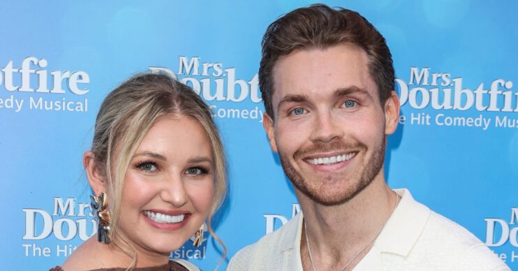Amy Hart and Sam Rason on the red carpet
