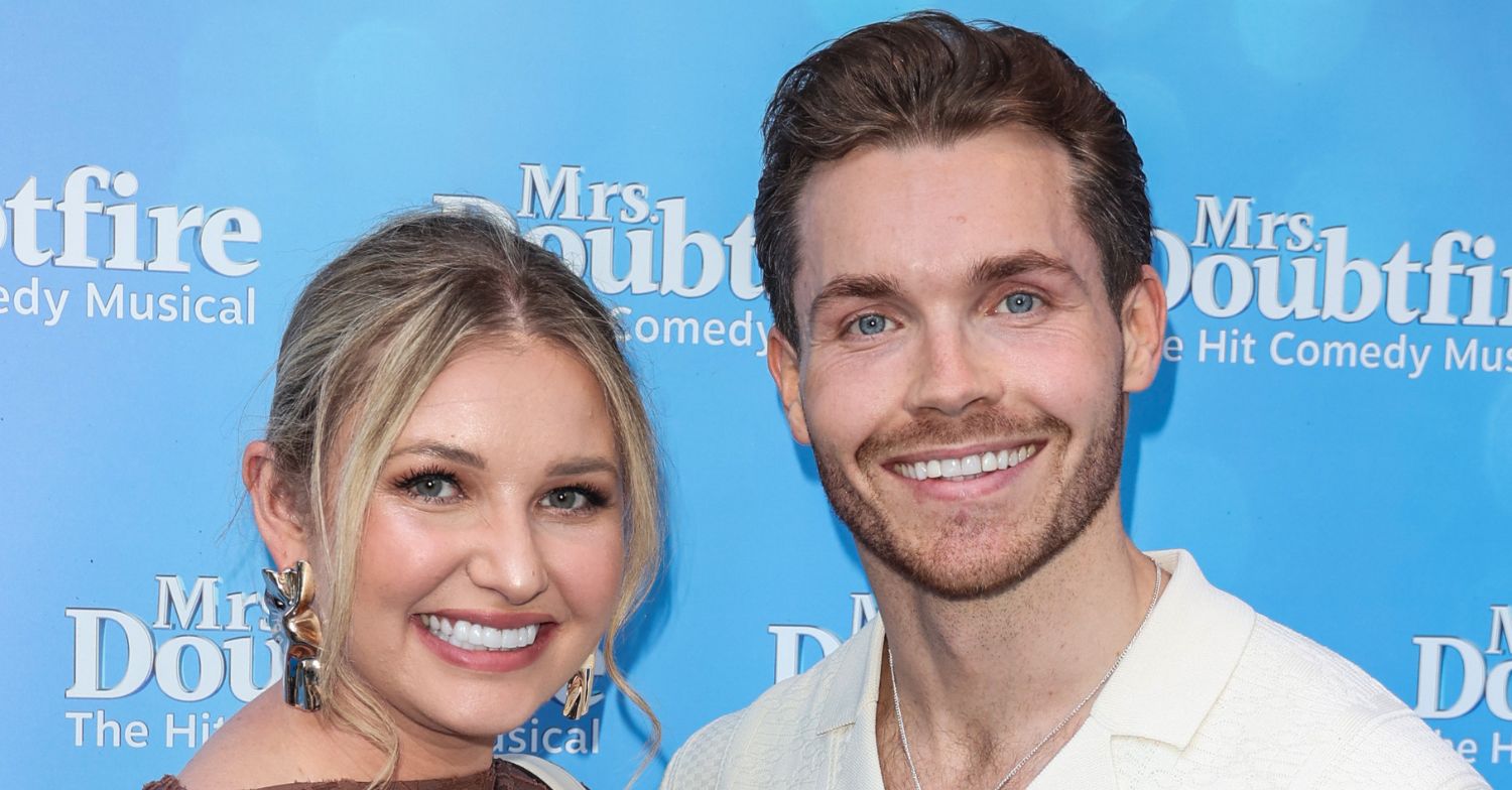 Amy Hart and Sam Rason on the red carpet