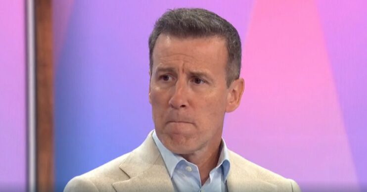 Strictly star Anton Du Beke frowning on Loose Women