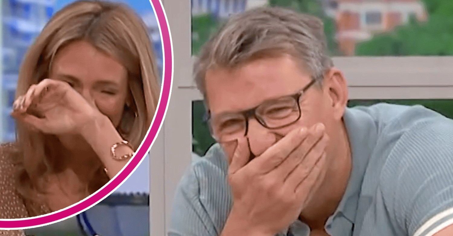 Cat Deeley and Ben Shephard laughing on This Morning