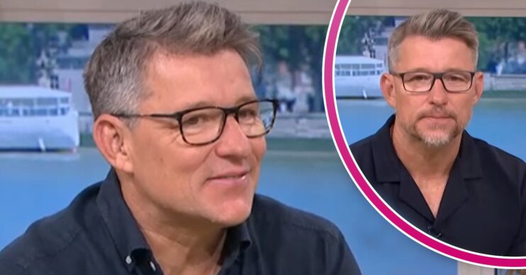Ben Shephard talking on This Morning with and without a beard