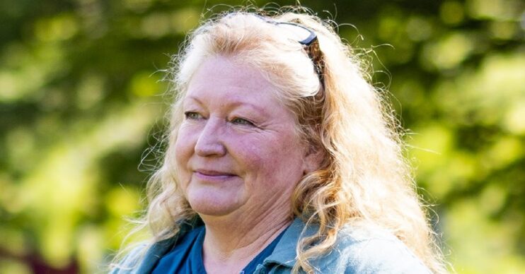 Charlie Dimmock looking wistful