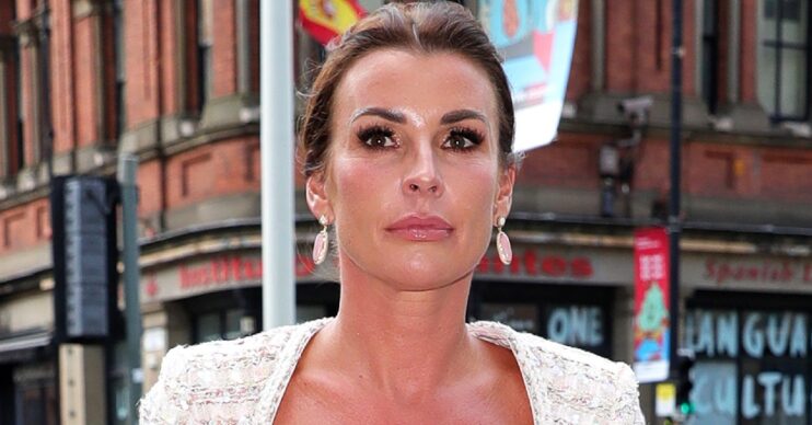 Coleen Rooney looks serious on outing