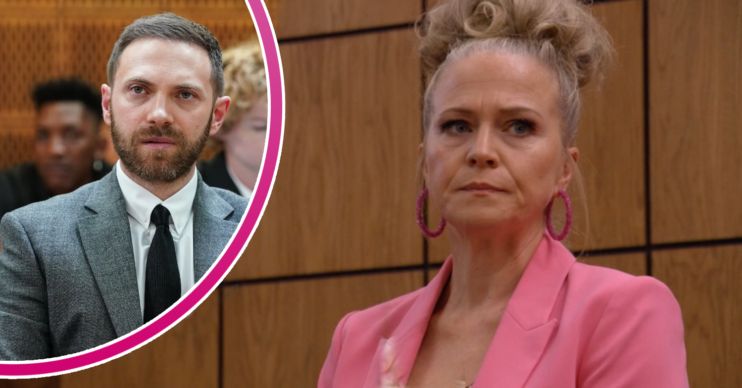 Linda and Dean in court in EastEnders