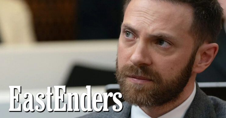 EastEnders' Dean, the EastEnders logo