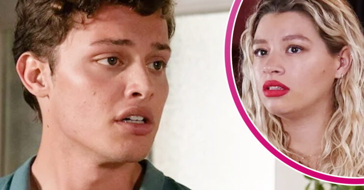 EastEnders' Freddie, and in a bubble is Anna