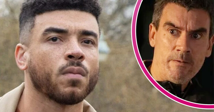 Emmerdale's Nate, and in a bubble is Cain