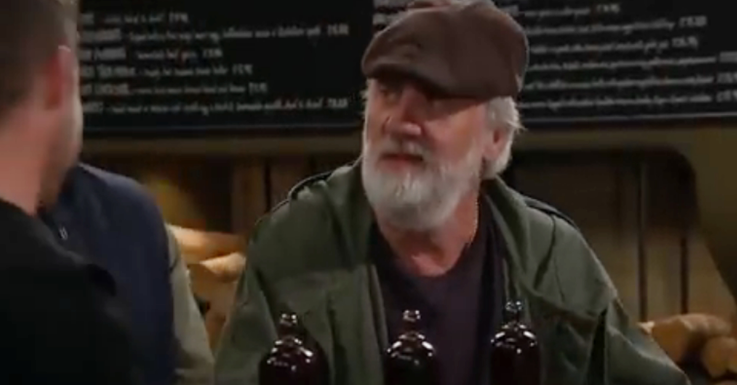 Emmerdale's Zak is in the pub