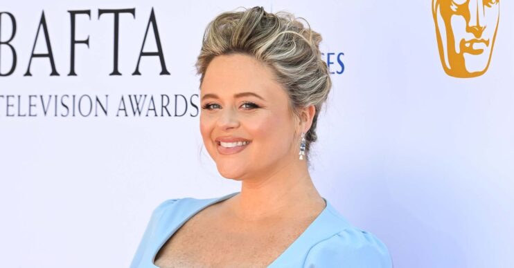 Emily Atack on the red carpet