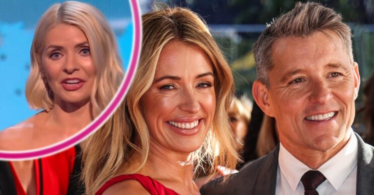 Cat Deeley and Ben Shephard with Holly Willoughby at NTAs