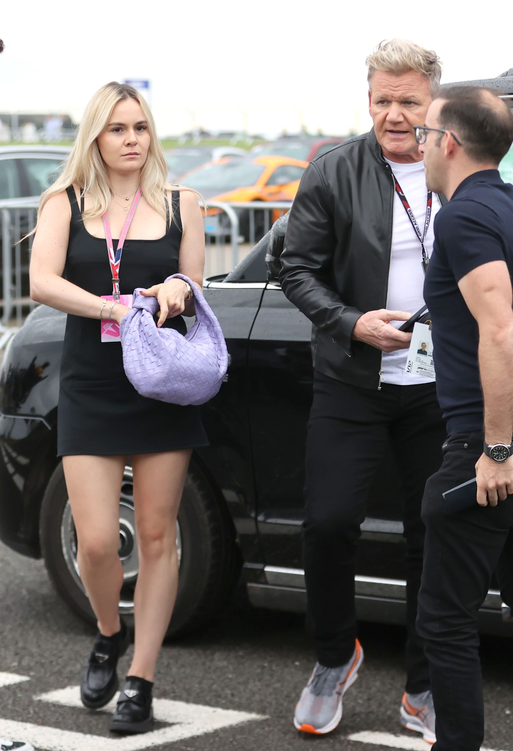 Holly Ramsay out with dad Gordon at event