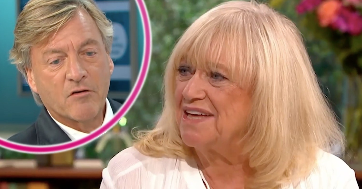 Richard Madeley and Judy Finnigan looking serious