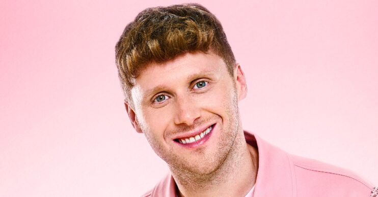 Jamie Borthwick in a pink suit in his official Strictly picture