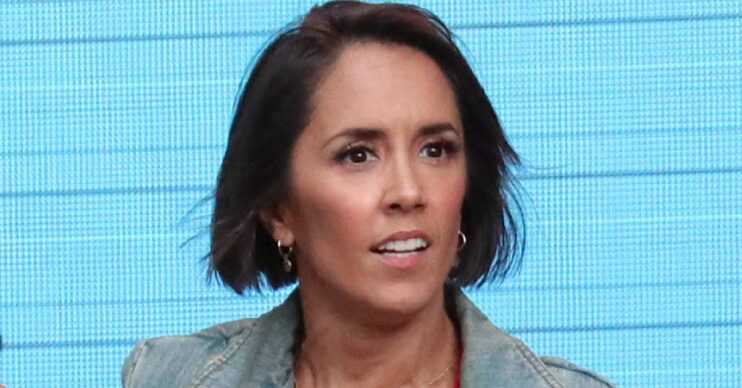 Janette Manrara looking upset