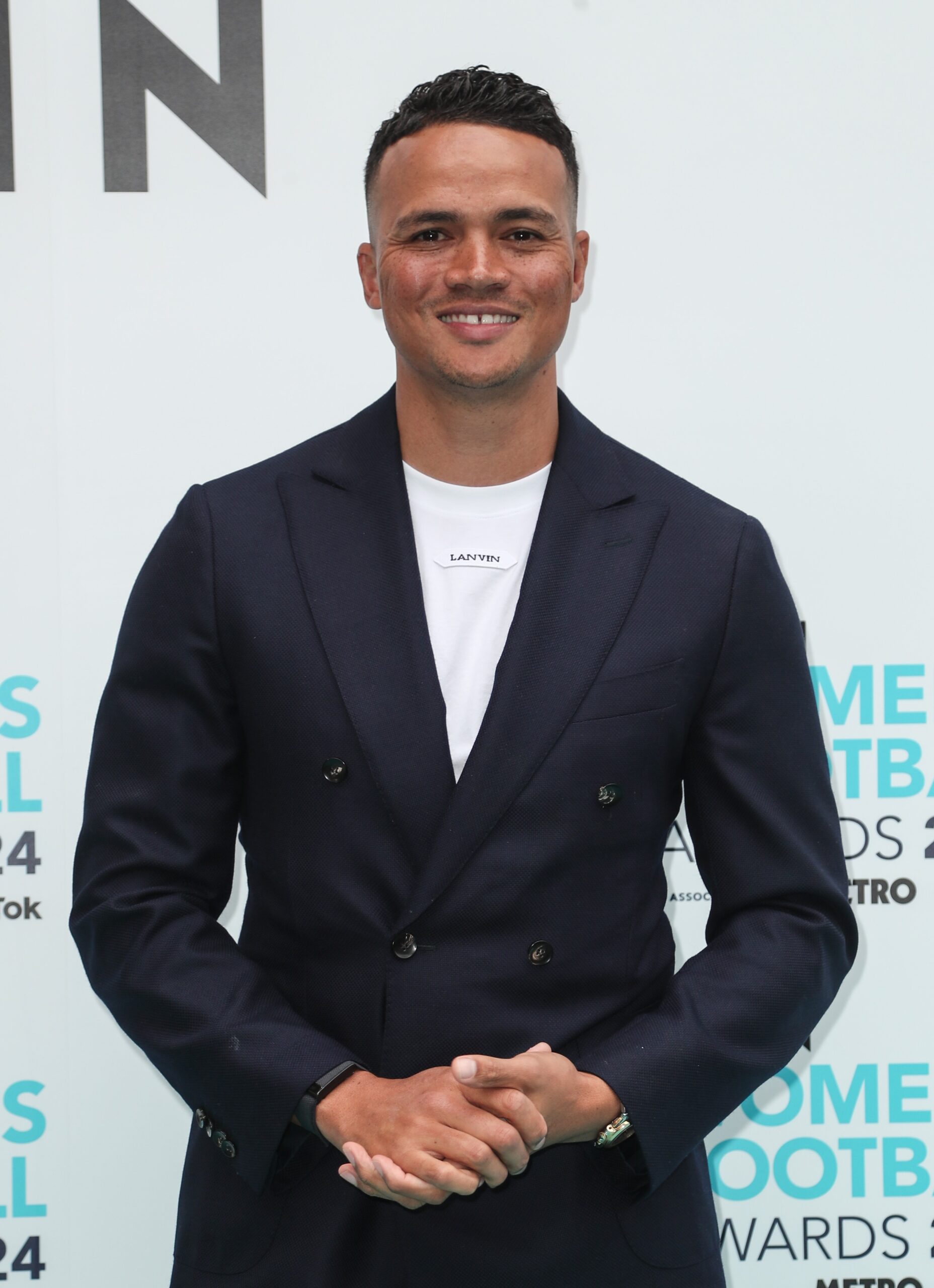 Jermaine Jenas smiling at event