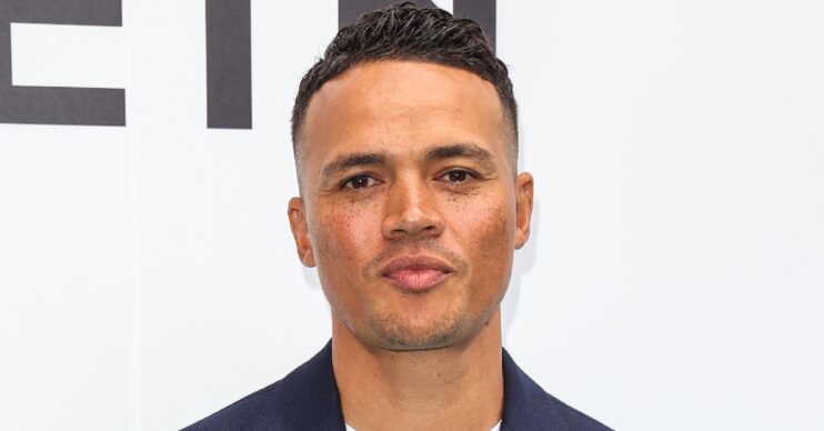 Jermaine Jenas looking towards the camera at event