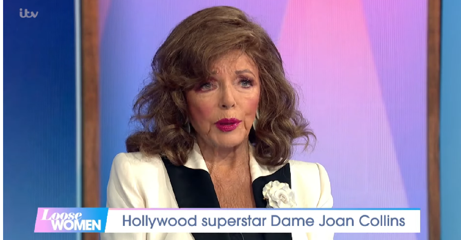 Joan Collins speaking on Loose Women