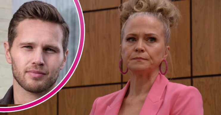 EastEnders' Linda, and in a bubble is Keanu
