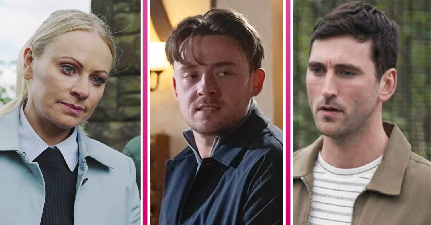 Composite image of Lisa, Kit and Joel on Corrie (Credit: ITV/Composite: ED!)