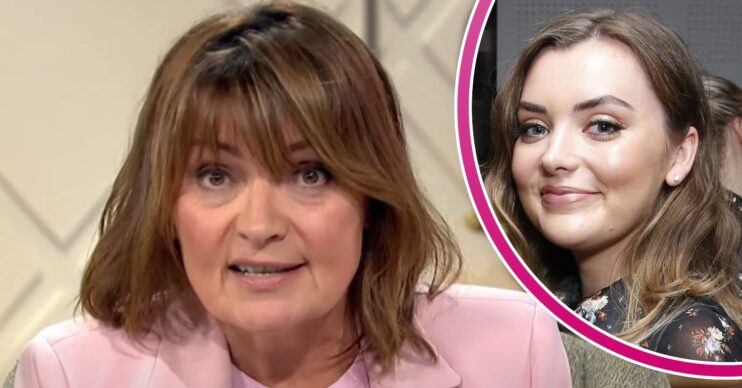 Lorraine Kelly on her ITV show and daughter Rosie smiling at event