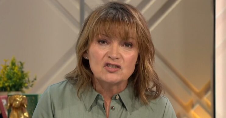 Lorraine Kelly speaking on her ITV show